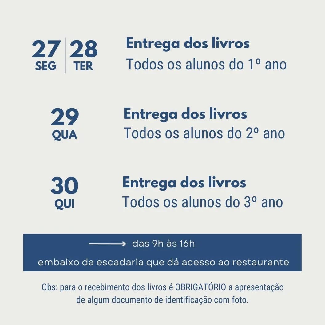 Biblioteca distribuirá restante dos livros didáticos de 2023 para